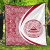 American Samoa Coat Of Arms Polynesian Premium Quilt  Circle Style  08 J2  Quilt